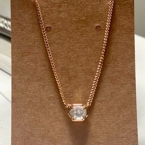 Kendra Scott Rose Gold Opal Pendant Necklace